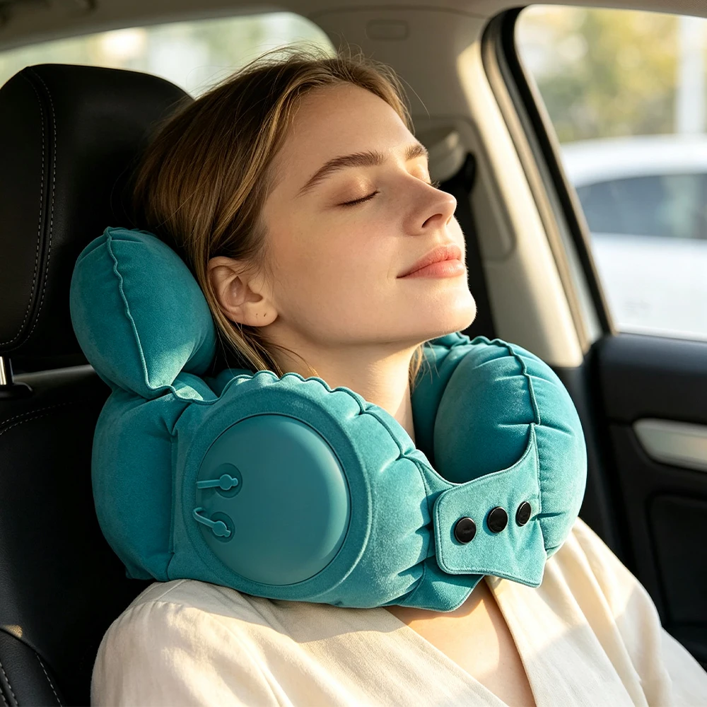 1개 다색 PVC 압축식 크라운 U형 베개, 비행기,  - Car Accessories Nearby 리뷰 및 가격