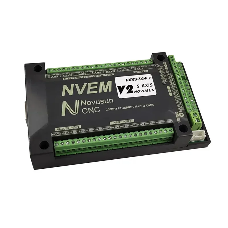 NVEM CNC controlador de movimiento 200KHz Nvemv2.1 actualización 3 4 5 6 ejes Mach3 tarjeta de Control interfaz Ethernet