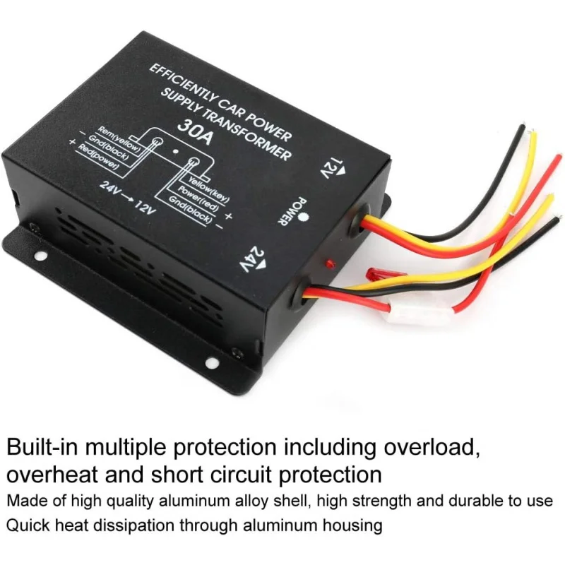 

Step Down Converter, 12v Regulator, 24v To 12v Transformer Voltage Module , 30A Car Power Supply Inverter