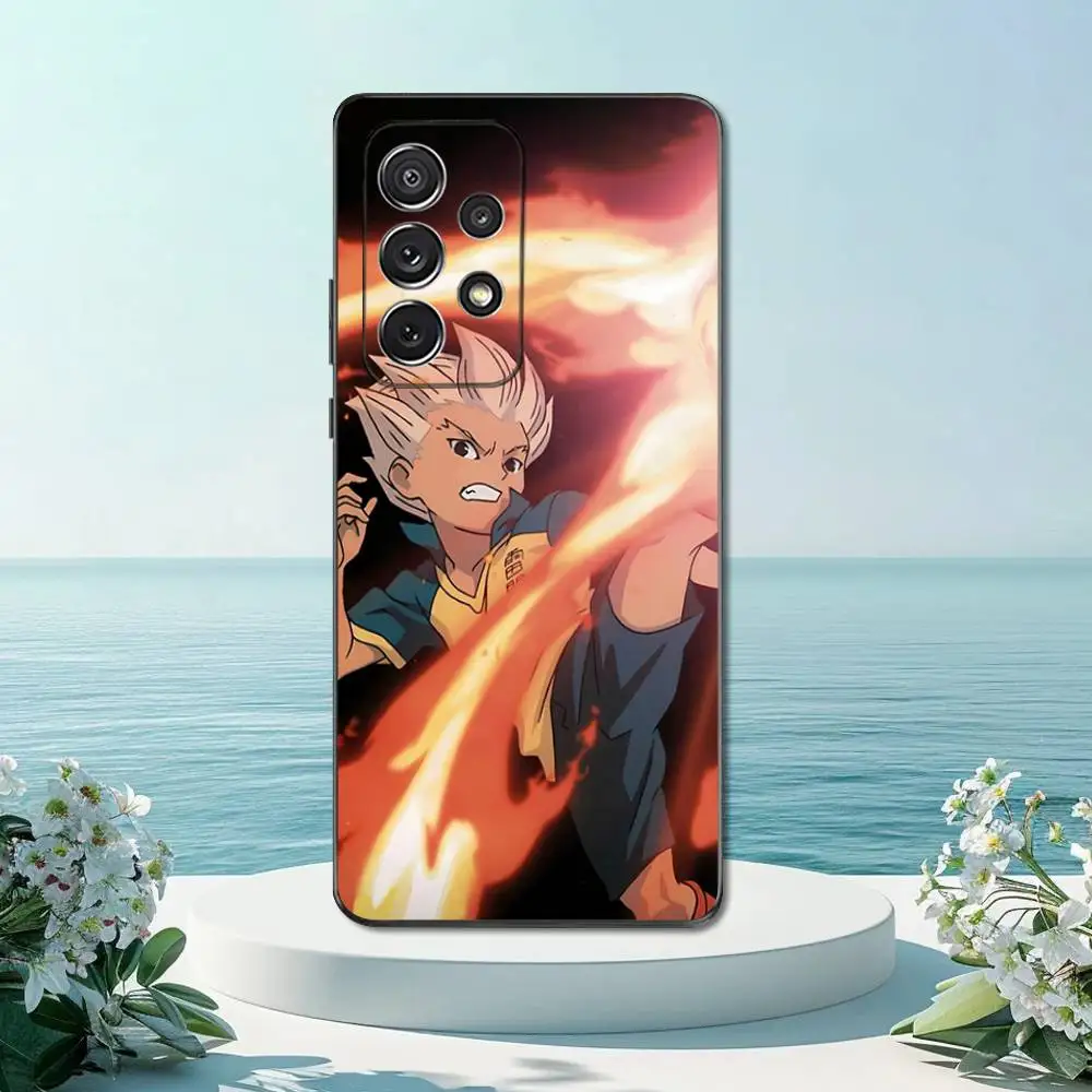 حافظة هاتف I-Inazumas Animation E-Eleven لهاتف سامسونج S22، S21، S20، S10، S9، S25، S24، S23، Ultra، FE، Plus، Lite، غطاء أسود من السيليكون الناعم #5