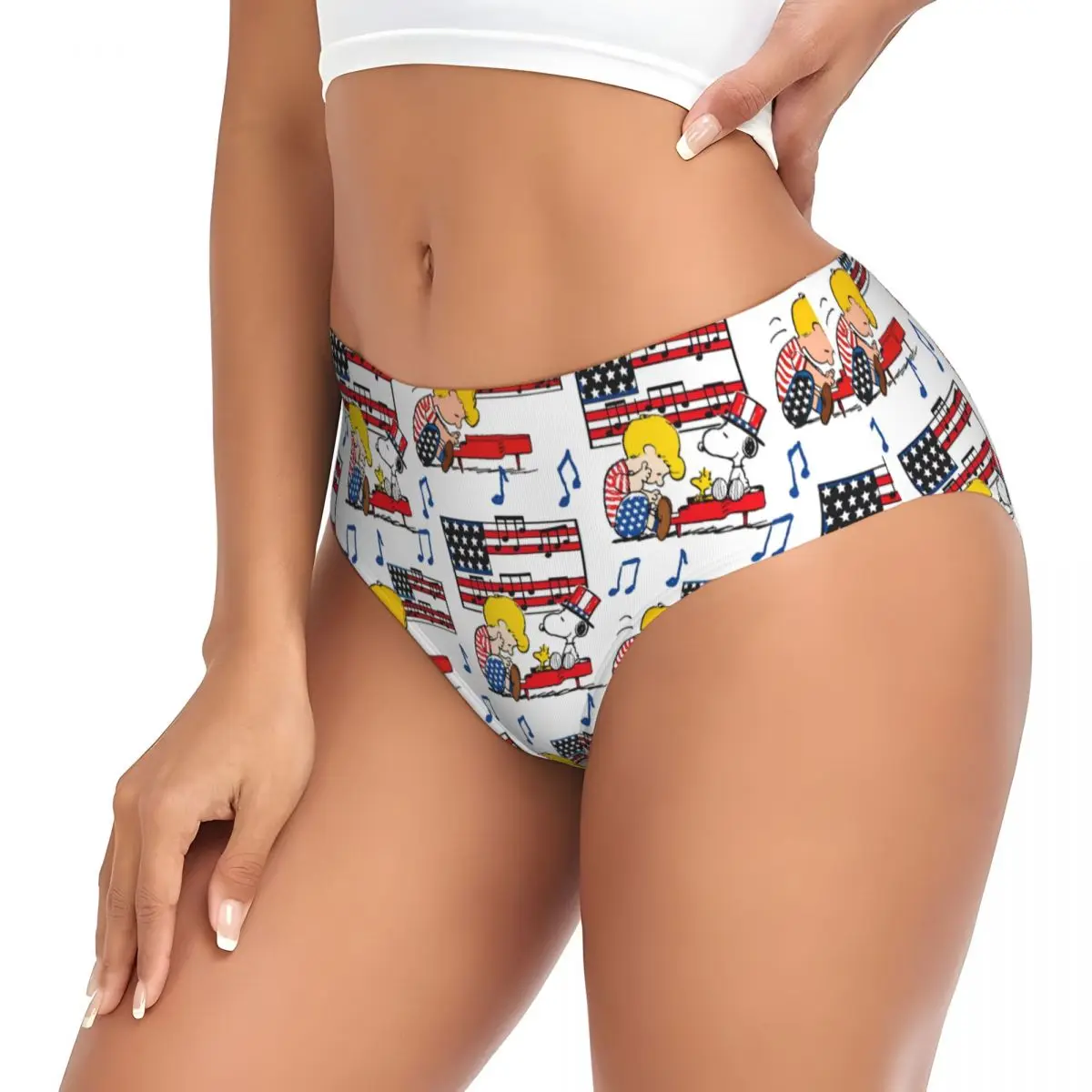 カスタム女性ピーナッツ S-Snoopyes 漫画パンティー下着女性通気性マンガブリーフパンツ