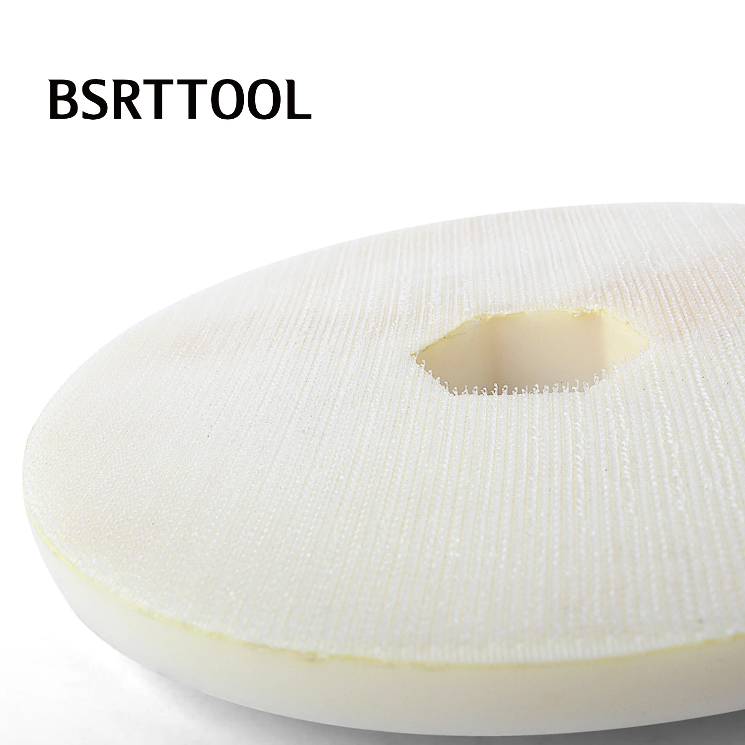 BSRTTOOL Snail Lock Back Holder White Plastic Backer PadsFor Polishing Pads Plastic Self Gripping Hook & Loop Backing Disc