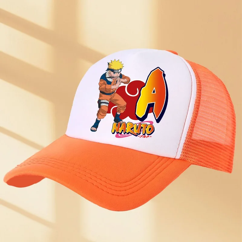 

Narutos Baseball Cap Boy Girl Fun Letters A-Z Anime Peaked Caps Cartoon Parent-child Sun Hat Outdoor Tourism Beach Hats Gifts