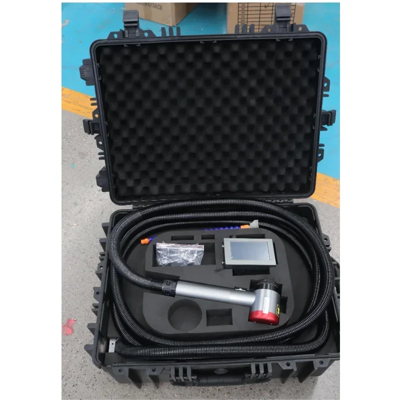 Heiße Sales100w 200w Handheld Tragbare Faserlaser Reinigung Rost Sprühfarbe Maschine