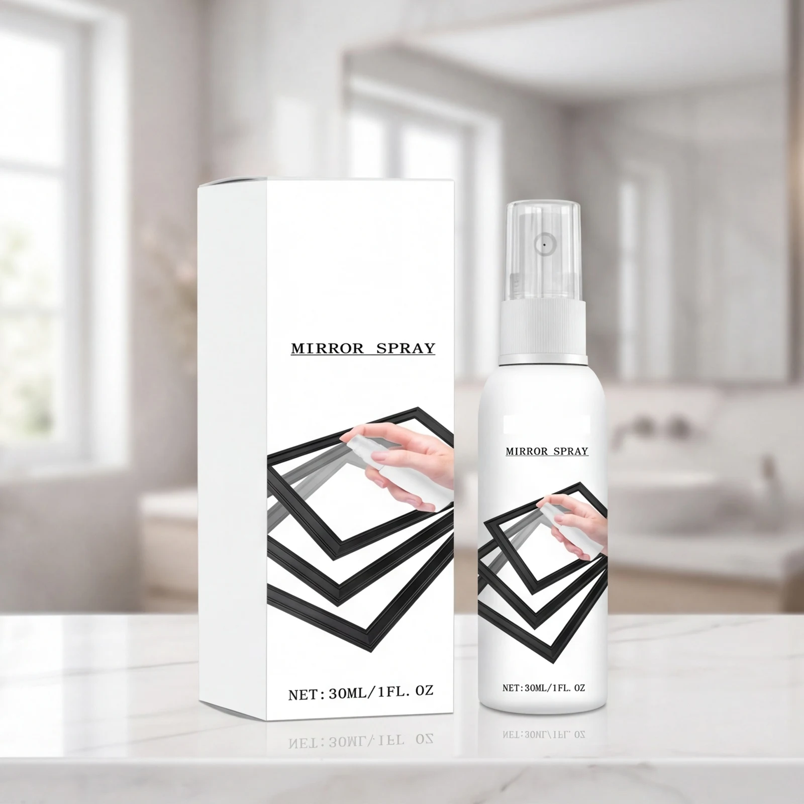 Glass Reflective Coating Spray 30 ML Easy To Apply Glass Coating Spray Reflective One-Way Mirror Spray for Car Windshield