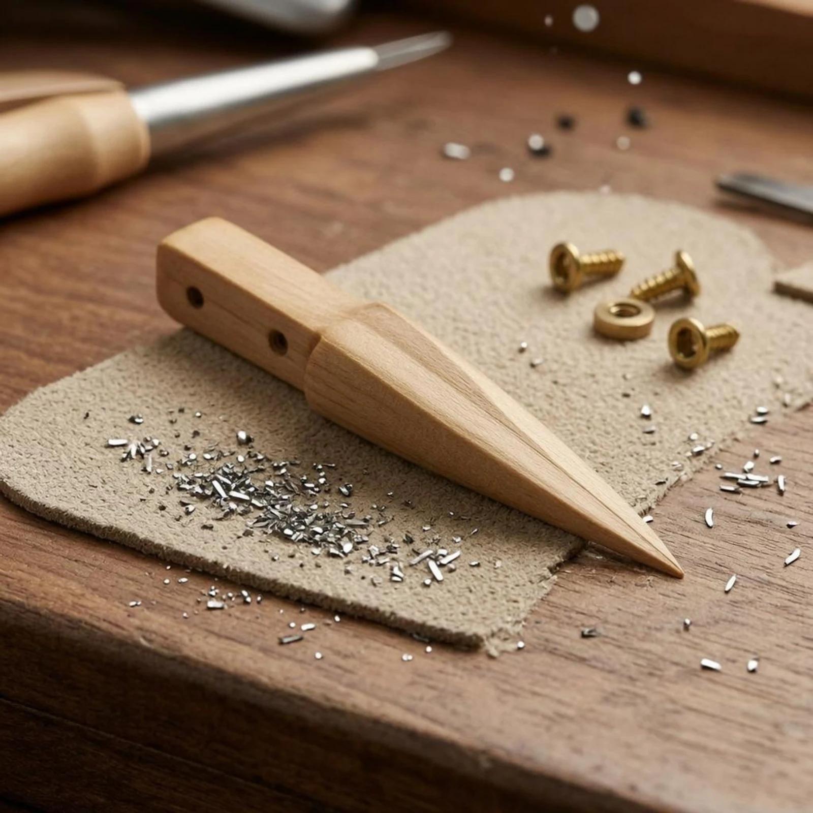 Precision Watch Repair Head Small Parts Wooden Tweezers Head Hand Tool Replaceable Tips for Clockwork Maintenance, Assembly Work