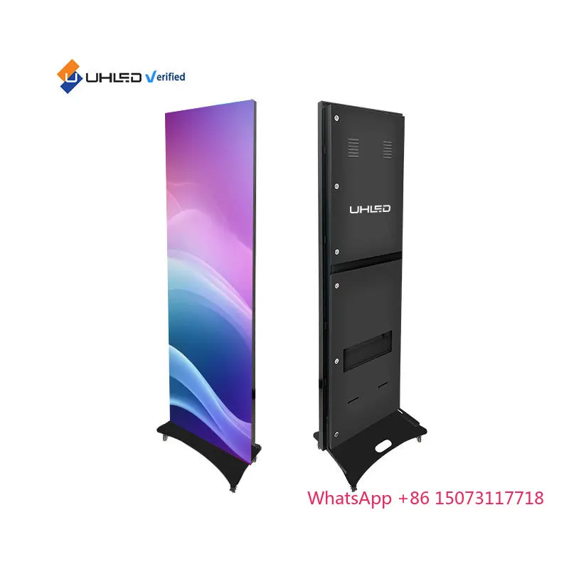 Draagbare Outdoor Led Poster WIFI USB Controle Staande Led Poster Display P2.5mm Draagbare Led Poster Scherm