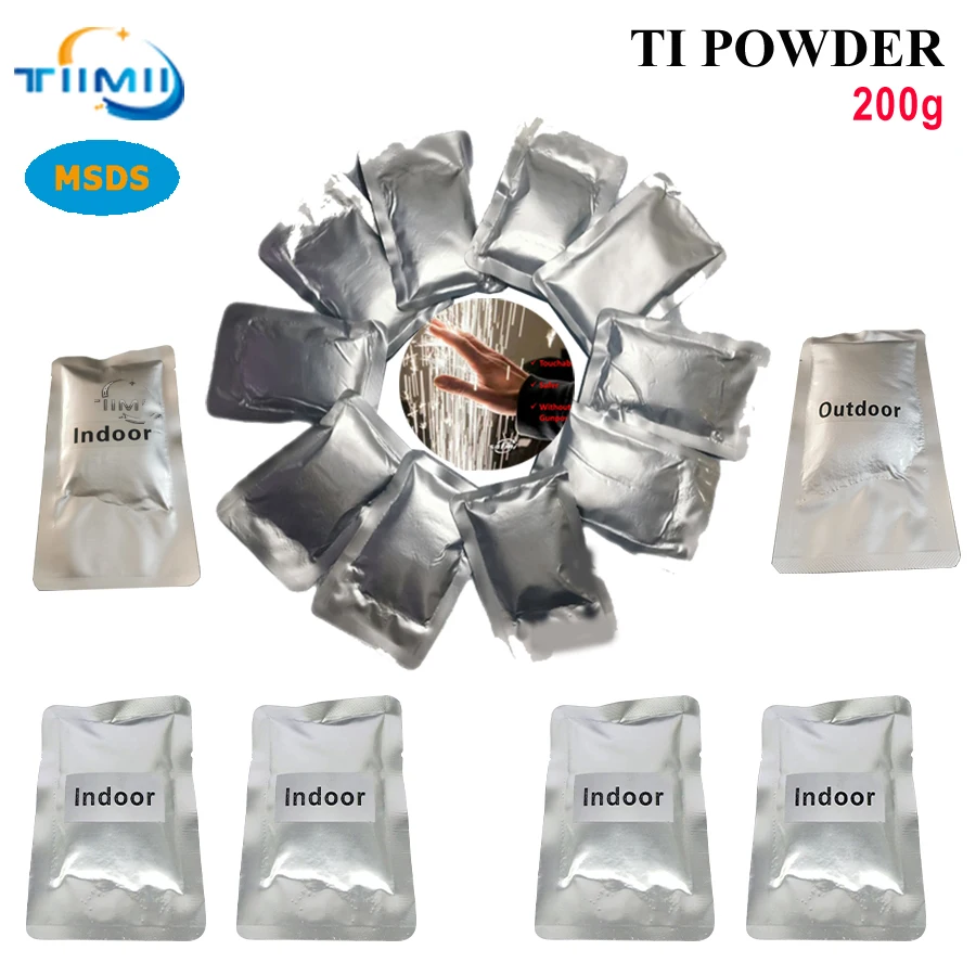 200g/Bag Ti Powder for Cold Spark Machine Wedding Sparkler Effect Machine Titanium Powder Composite Ti Metal Granules