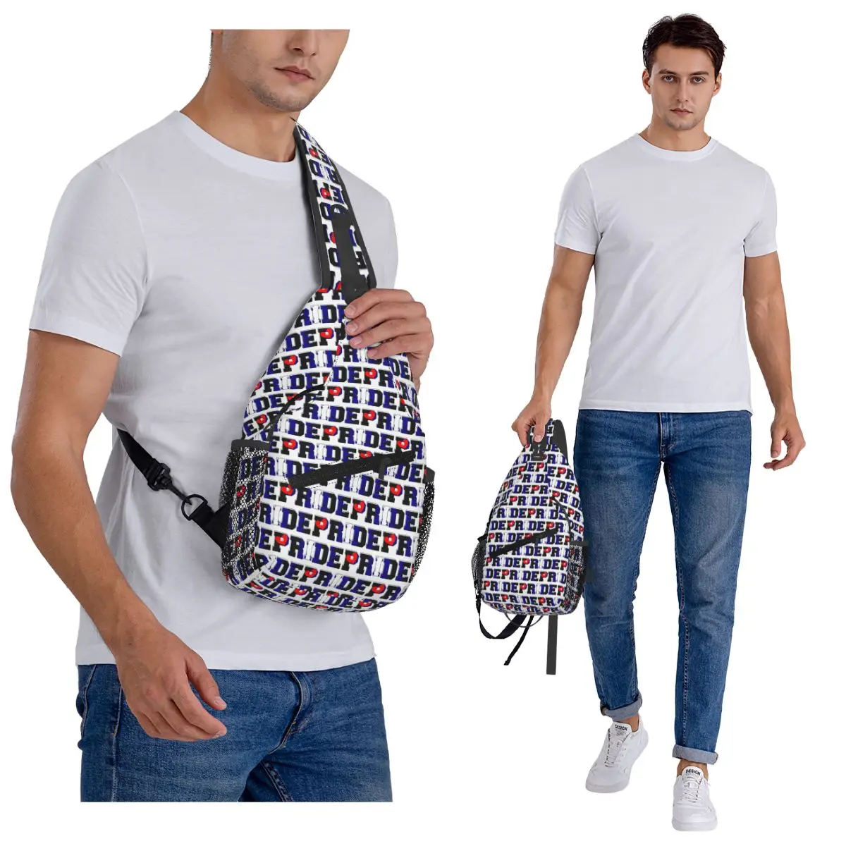 اللاتكس الجلود جرو فخر و BDSM دوامة تصميم حقيبة صدر للرجال الرجال الرافعة Crossbody على ظهره حقيبة صدر للرجال السفر Daypack حقيبة كتف