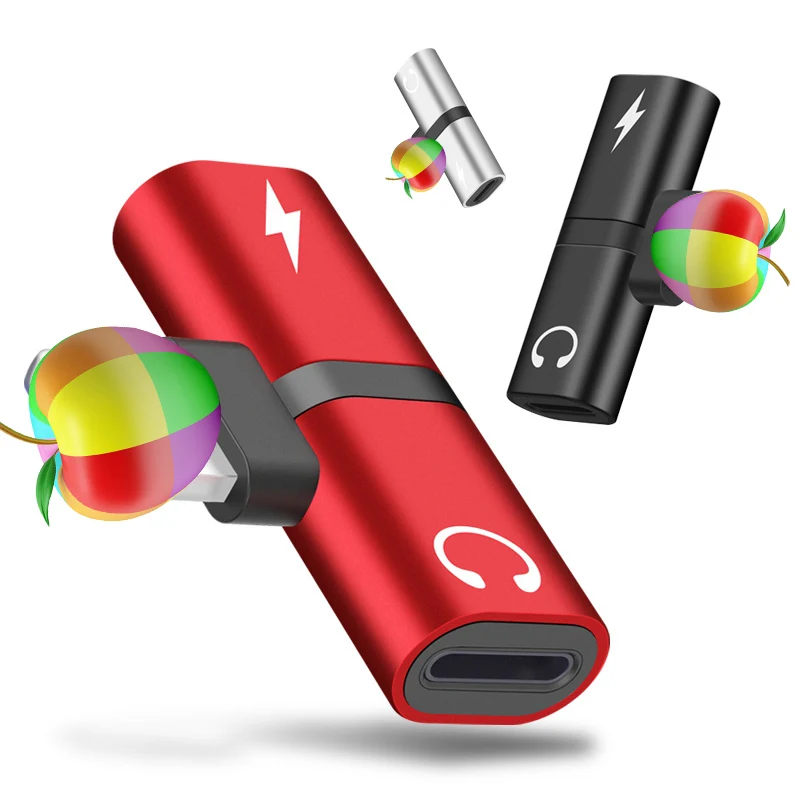 Adaptador de carga de iluminación Dual 2 en 1, cargador de Audio para auriculares, divisor de llamadas, para Iphone 11, 12, 13, X, XS, MAX, XR, 7, 8 Plus