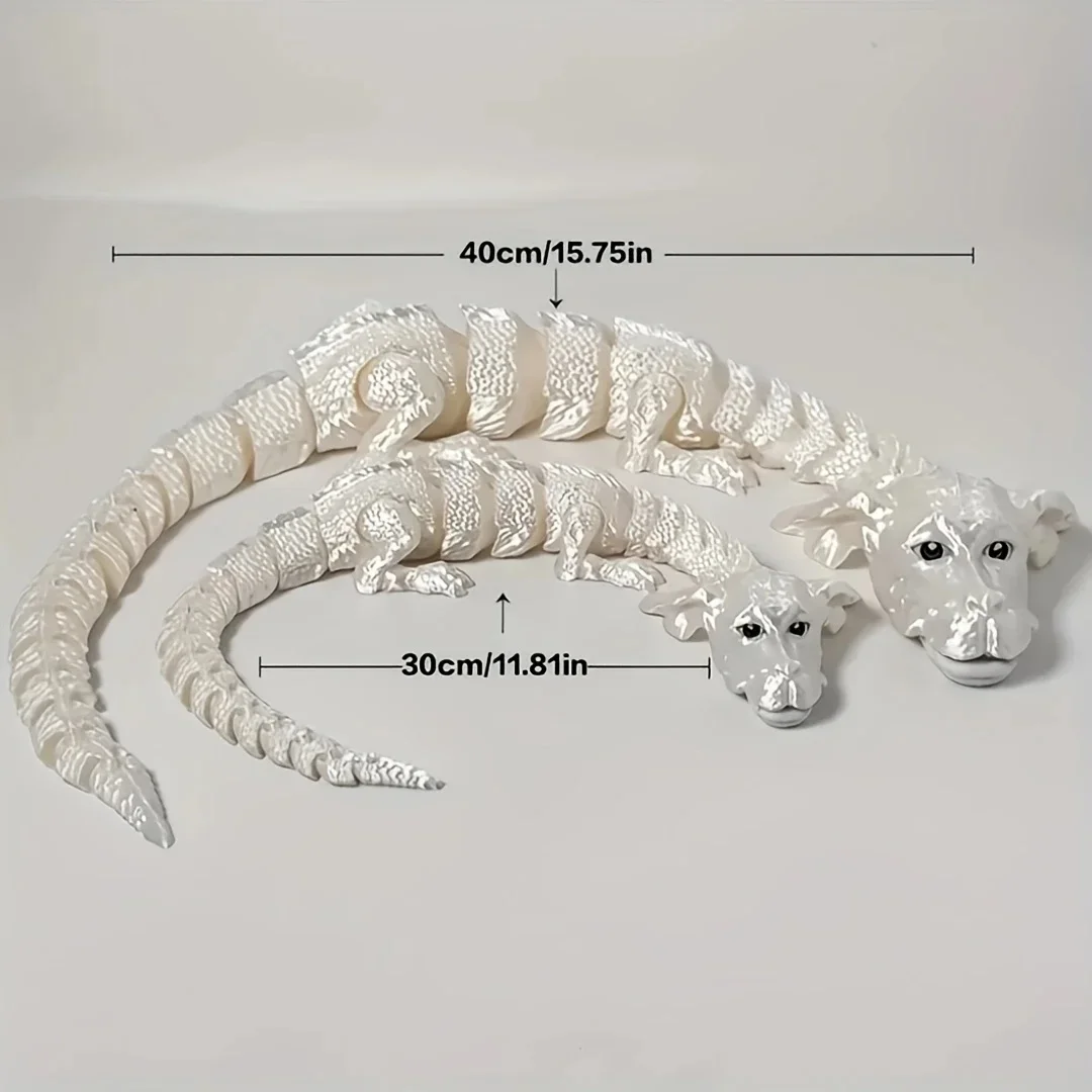 3D Printed Lucky Dragon Figurine Opening Mouth Perfect for Living Room Bedroom Decor Unique Holiday Gift Idea Tabletop Ornament