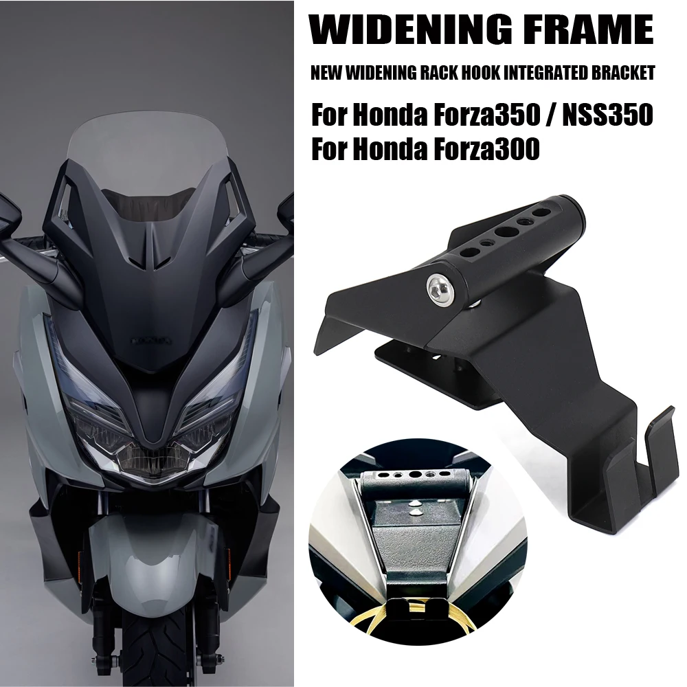

Motorcycle Black Helmet Hook Luggage Clamp Bag Holder Hanger GPS Mount For Honda Forza 350 FORZA350 NSS350 Forza 300 FORZA300