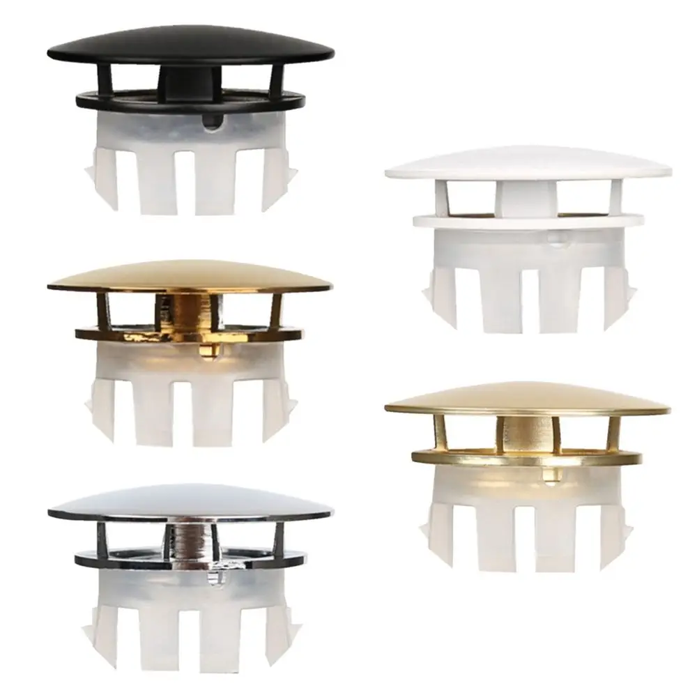 Afbeelding 6: Koperen Gootsteen Overloop Deksel Trim Ring Gat Dop Wastafel Ronde Dubbele Laag Overloop Ring Plug