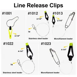 Downrigger Line Release Clips 18 Inch Leader with Snap Weight Release Clips for Planer Board Downrigger Trolling Offshore Fish