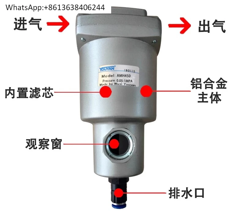 

AMH350-04 Separator AMD250-03/AM450-06/AMG550-10/AME650-14/850-20