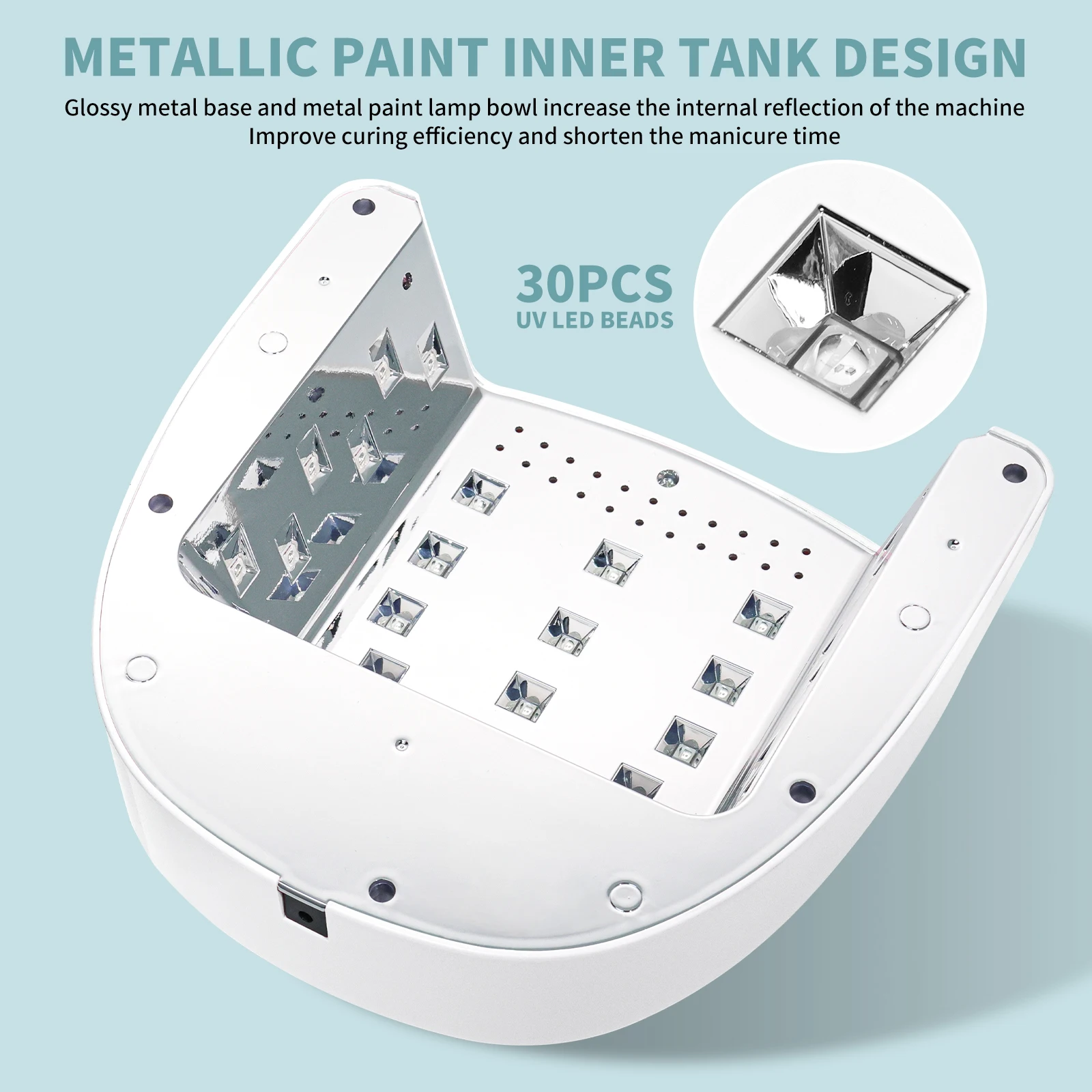 المهنية مسمار مجفف 30 LED قابلة للشحن الأشعة فوق البنفسجية مسمار مصباح هلام مسمار البولندية مجفف مانيكير علاج مصباح لمسمار الفن الأشعة فوق البنفسجية ضوء أداة