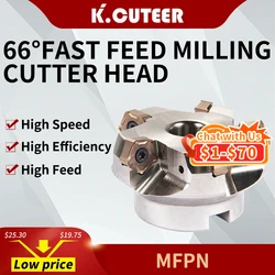 CNC machining tool MFPN heavy cutting milling cutter head and PNMU milling insert