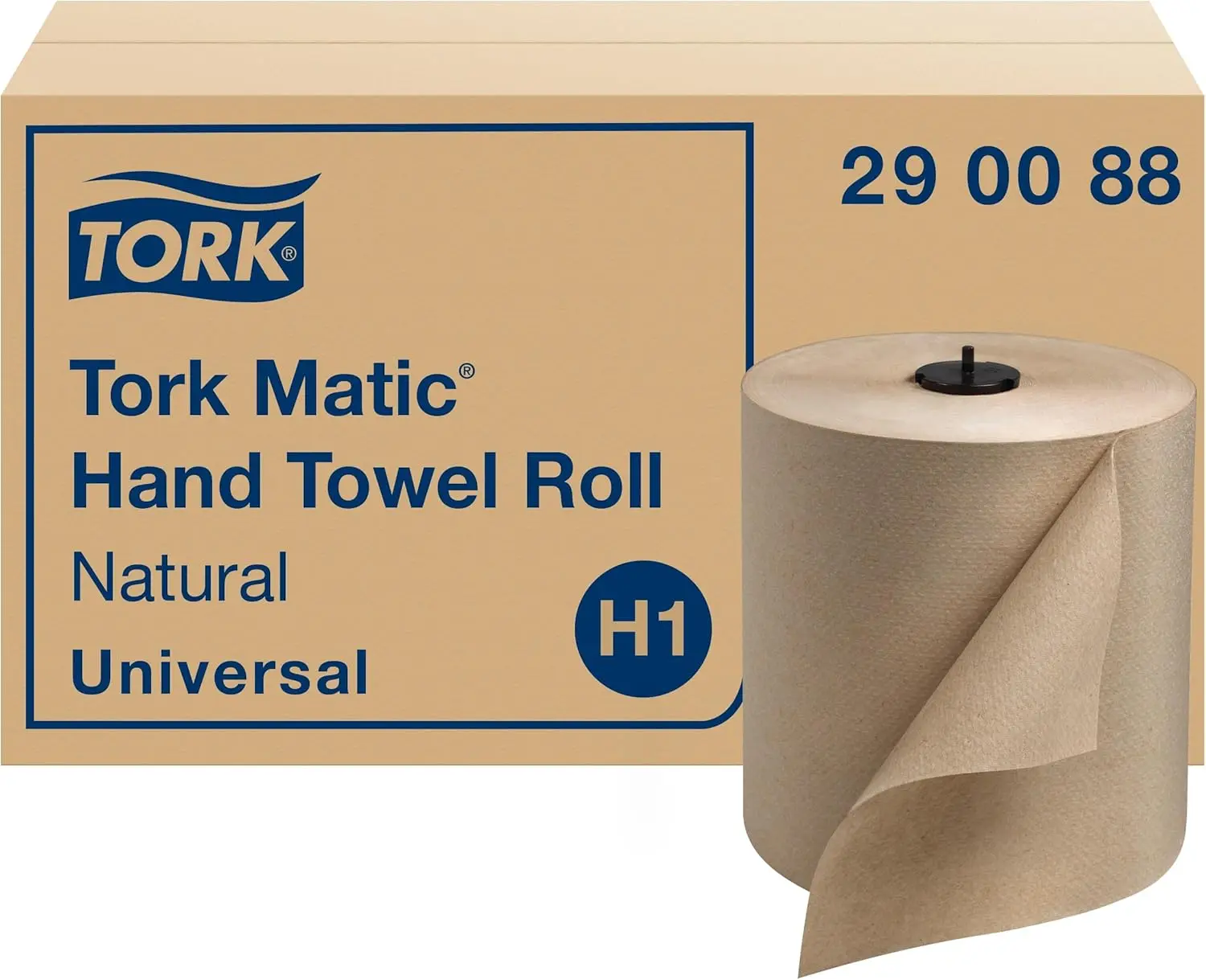 

Natural H1 Paper Hand Towel Roll, Universal, 100% Recycled Fiber, 6 Rolls x 700 ft, Eco-Friendly Towels