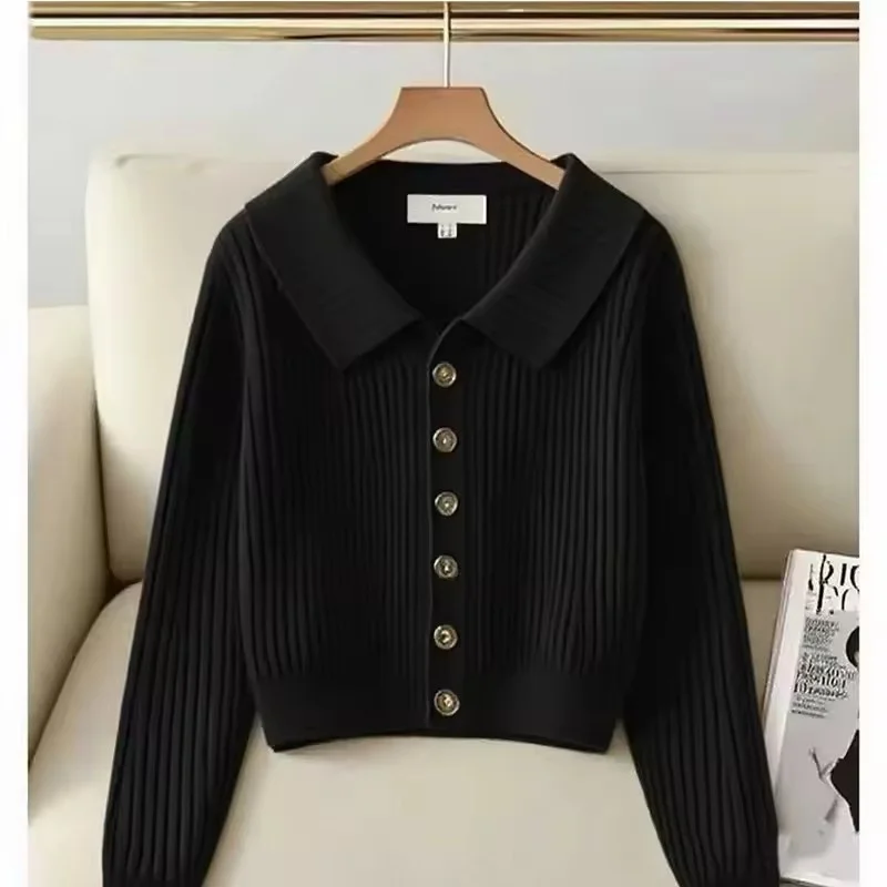 Herbst Winter Vintage Roten Pullover Strickjacke Jacke Frauen Kleidung Kurze einreiher Gestrickte Pullover Mantel Weibliche Casual Tops