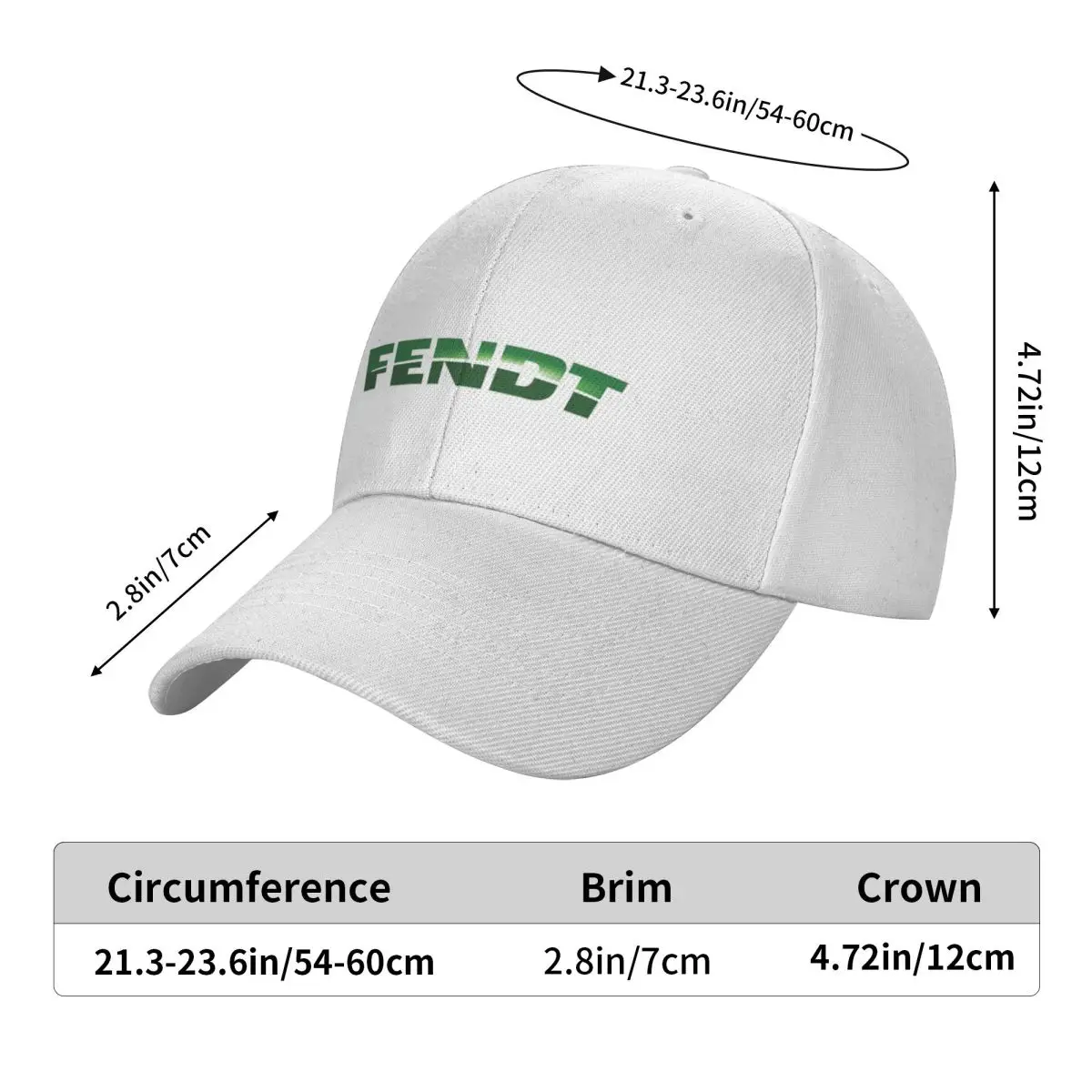 Fendt German Tractors Cap Fashion Casual Baseball Caps Adjustable Hat Unisex Baseball Hats Customizable Polychromatic