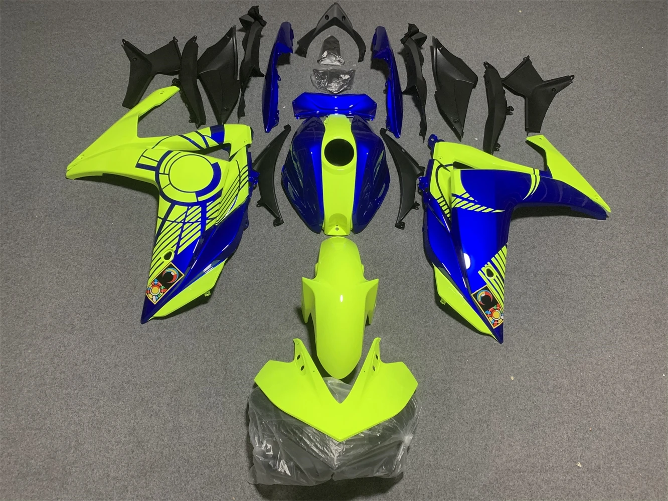 Motorcycle Fairing Kit fits YZF-R3 2015 2016 2017 2018 YZF-R25 15 16 17 18 Year Fairing Fluorescent yellow blue motorcycle