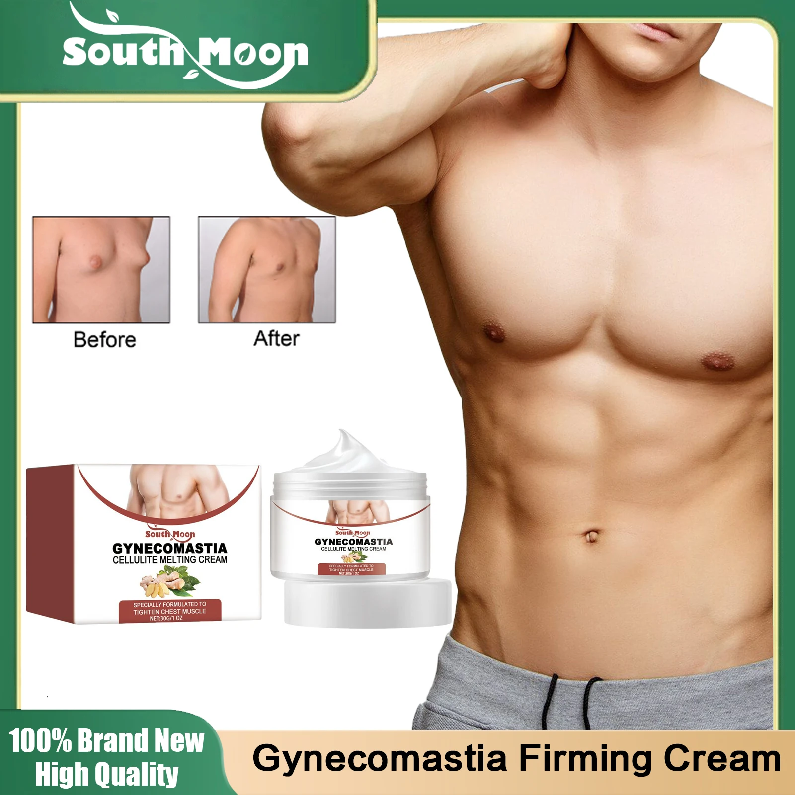 

Gynecomastia Firming Cream Effective Shrink Chest Abdominal Fat Reduction Anti Cellulite Men Pectoral Muscle Tightening Ointment