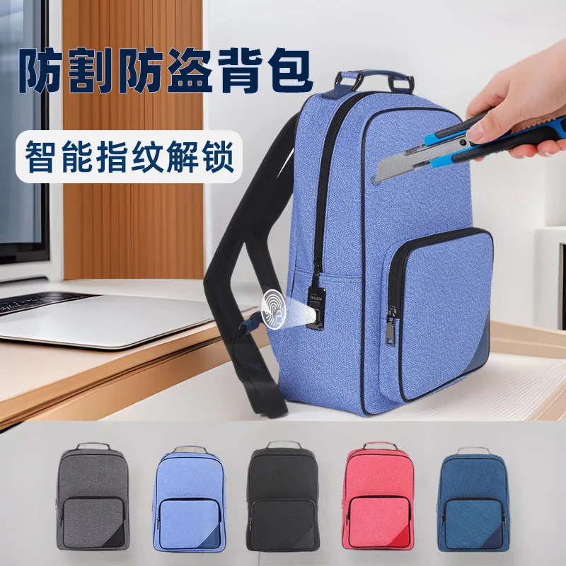 Mochila Antirrobo con Protección Antirrobo y Huella Dactilar para Negocios y Ocio, para Hombre y Mujer