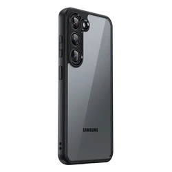 For Samsung Galaxy S23 Case Samsung Galaxy S23 FE S23 Plus Ultra Cover Black Edge Shockproof TPU Case Transparent PC Back Cover