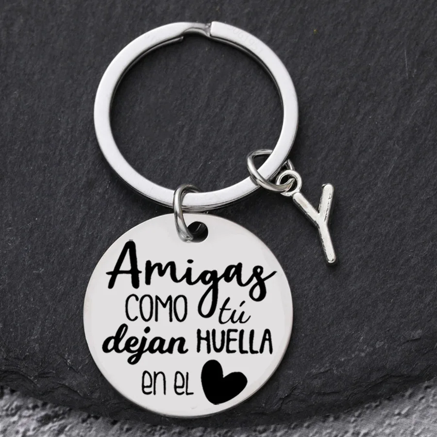 سلسلة مفاتيح من الفولاذ المقاوم للصدأ - هدية مثالية للأخوات والأفضل الأصدقاء | مثالية لأعياد الميلاد والتخرج وعيد الميلاد #5