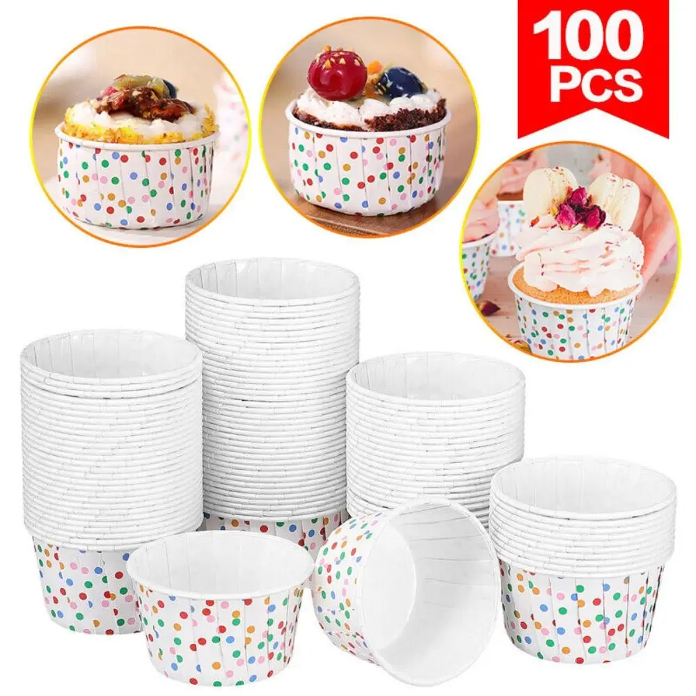 50/100pcs Cupcake Pappbecher Muffin Cupcake Liner Eis Dessert becher Party zubehör