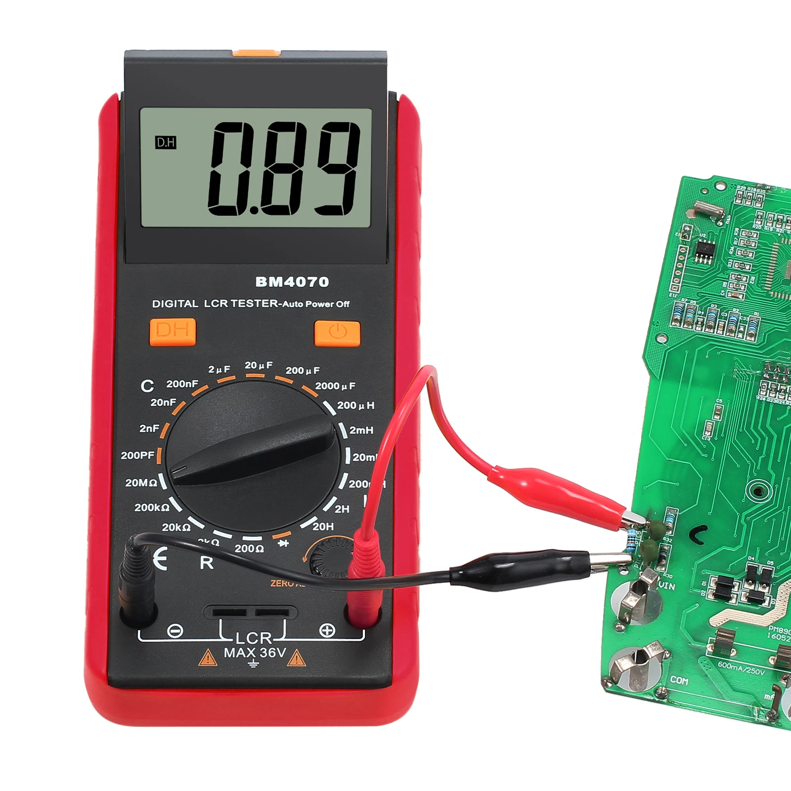 Imagem -04 - Proster Lcr Medidor Capacitância Indutância Resistência Auto-descarga Lcd Digital Multímetro Tensão Tester Multimetro para Bm4070
