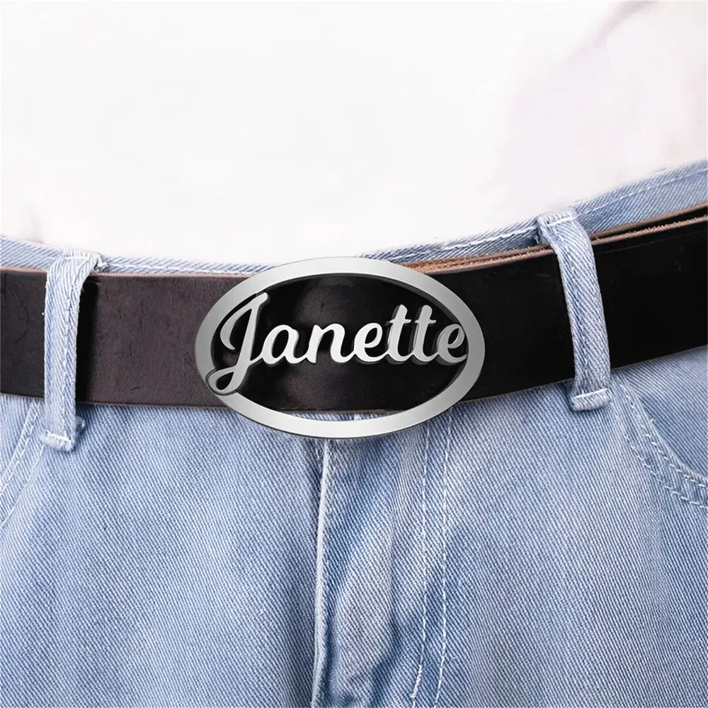 

Stainless Steel Belt Buckle For Husband Personalzied Business Men Jewelry Custom Name Logo Pattern Father’s Day Gift Christmas