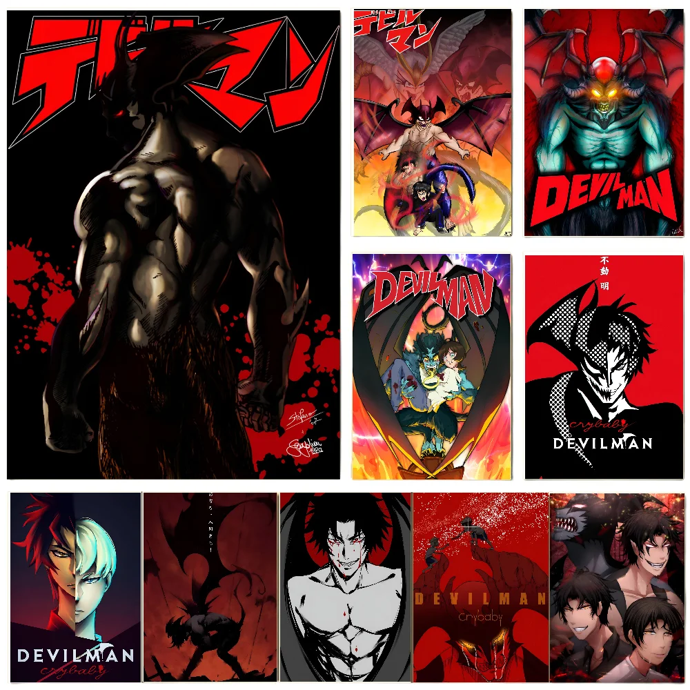 Devilman Crybaby Poster Poster Paper Print Home Living Room Bedroom Entrance Bar Restaurant Cafe Art Painting Decoration