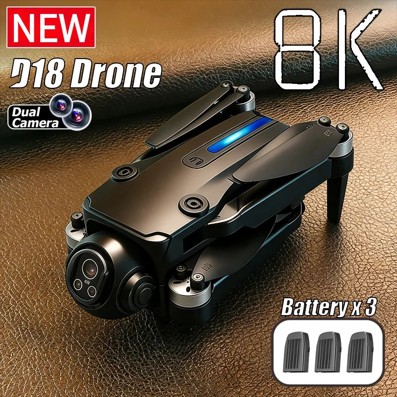 

Новый GPS-дрон 2026 года с двумя HD-камерами 8K, интеллектуальным обходом препятствий, бесщеточным двигателем, 5G Wi-Fi, GPS-возвратом и экраном на пульте управления