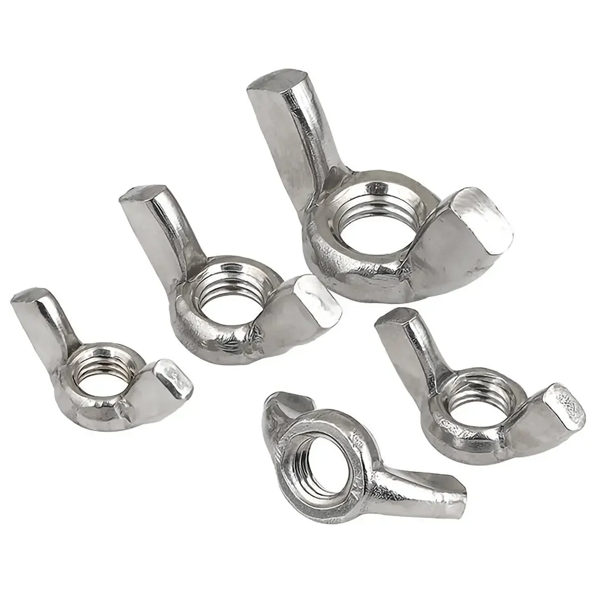 M3 M4 M5 M6 M8 M10 M12 304 Stainless Steel Wing Nuts Hand Tighten Nut Butterfly Nut Anti-corrosion
