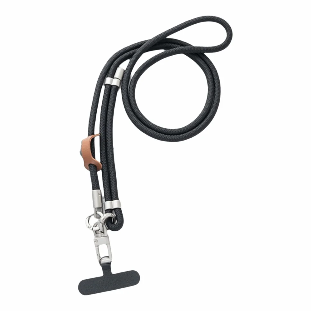 Adjustable Length Phone Lanyard Thickened Strap Durable Phone Cross-Body Straps 2-in-1 360° Rotation Anti-Lost Hanging Chain