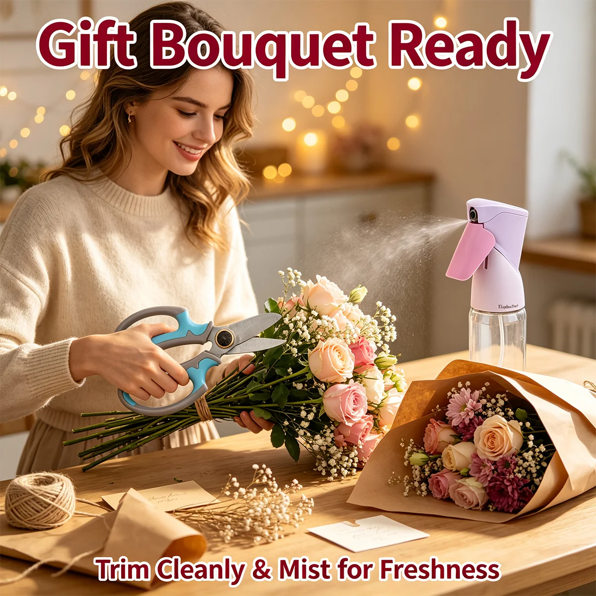 Professional Flora lScissors,Garden Watering Can,Gardening Shears for Pruning, Home Garden Use, Premium Floral Craft Tools