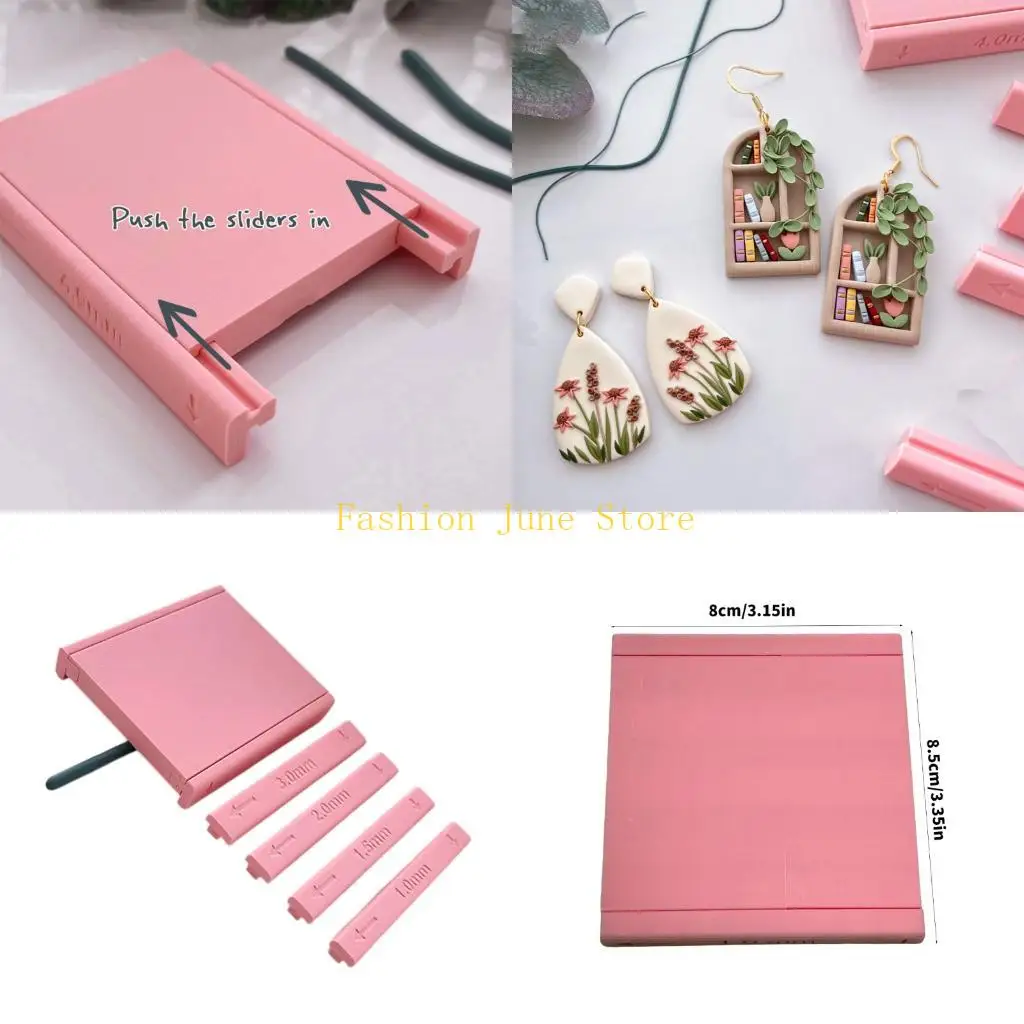 N5KA Plastic Clay Modeling Tool Set For Shaping And Smoothing Bead Roller For Handmade Jewelry And Sculpting