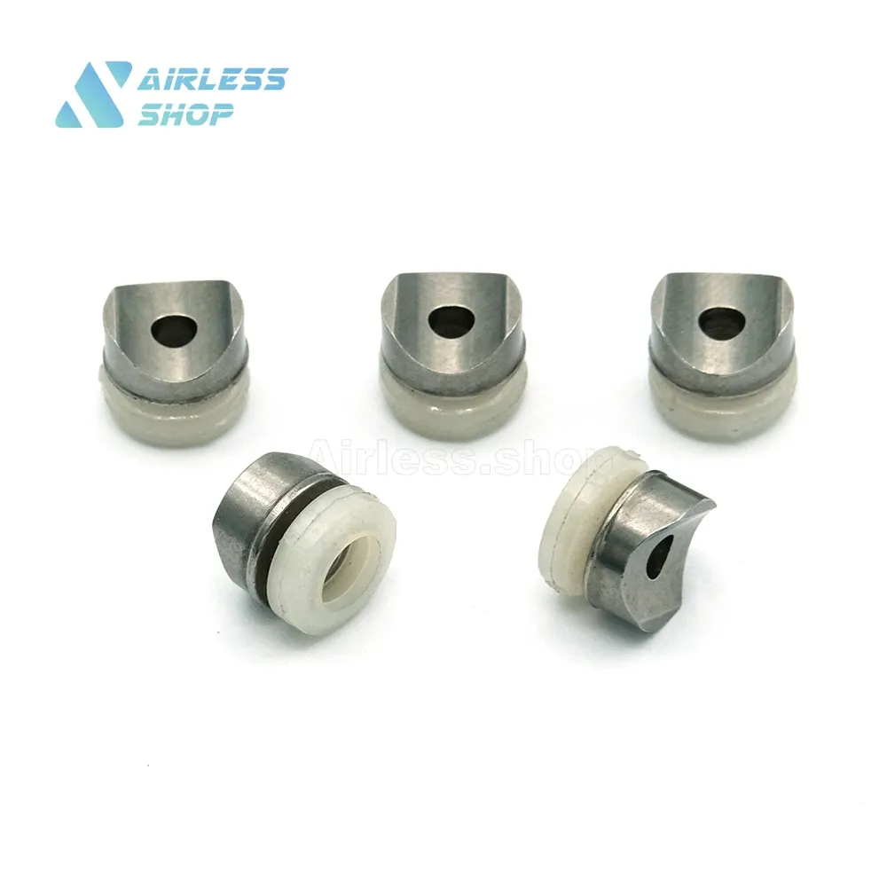 Universal Reversible Nozzle Gasket and Saddle 5 Pack, Airless Nozzle Protection Seal, Nozzle Seat Cushion for Airless Spray Guns