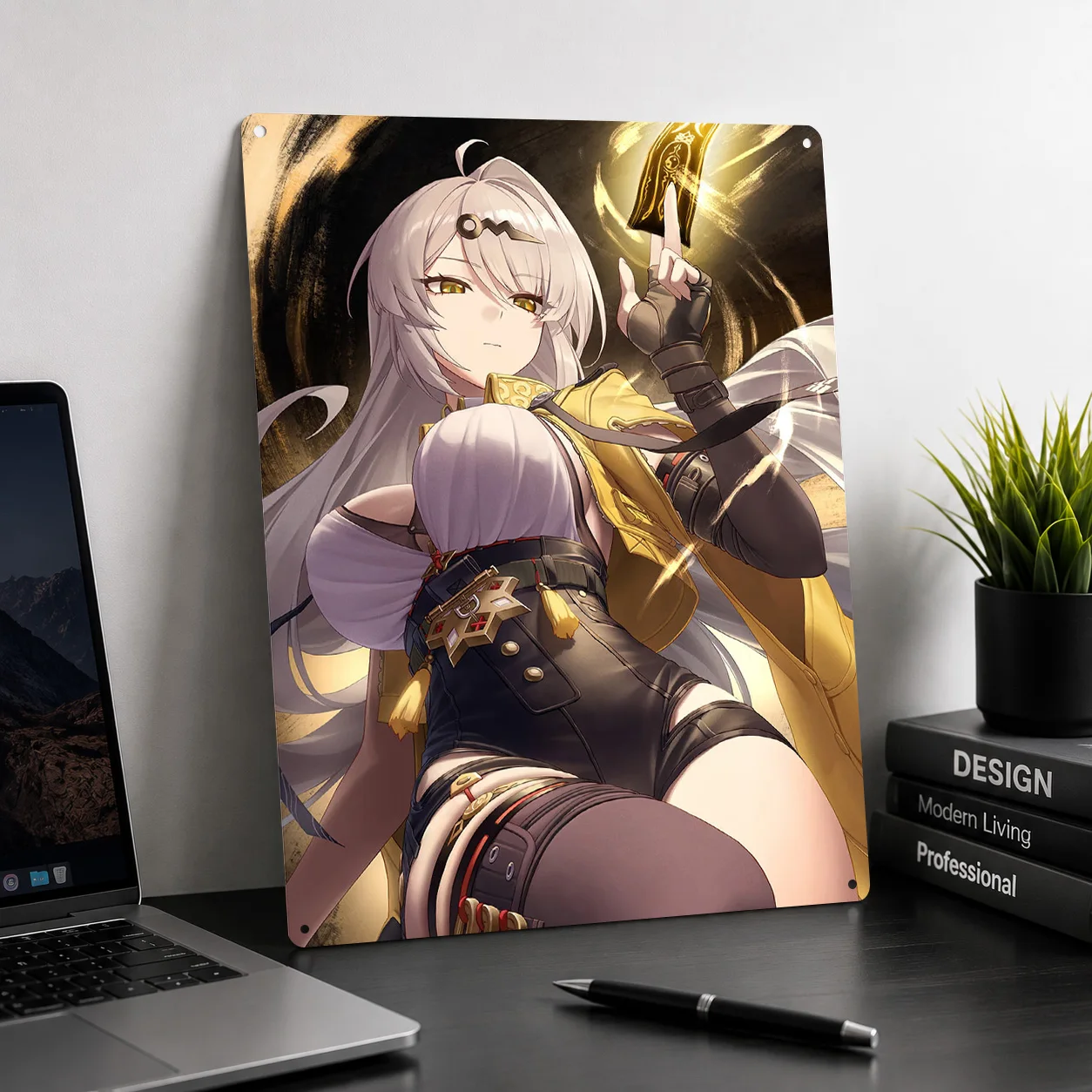 Yixuan Zenless Zone Zero Metal Poster Perfect Gift for Fans Lovers Personalized Wall Art Metal Sign for Gamer Decoration Gaming