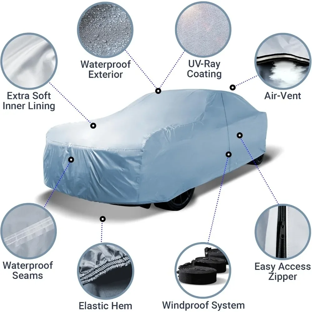 غطاء سيارة مقاوم للماء شديد التحمل لسلسلة 1966-1976 BMW 2002 للحماية من جميع الأحوال الجوية حسب الطلب