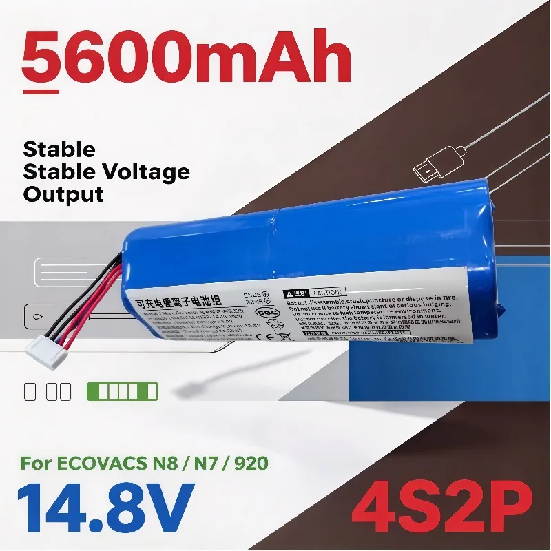 S10-Li-144 Vacuum Battery for ECOVACS DBX11-11 N8 Hybrid Deebot T8 T9 T10 X1 AIVI Yeedi 2