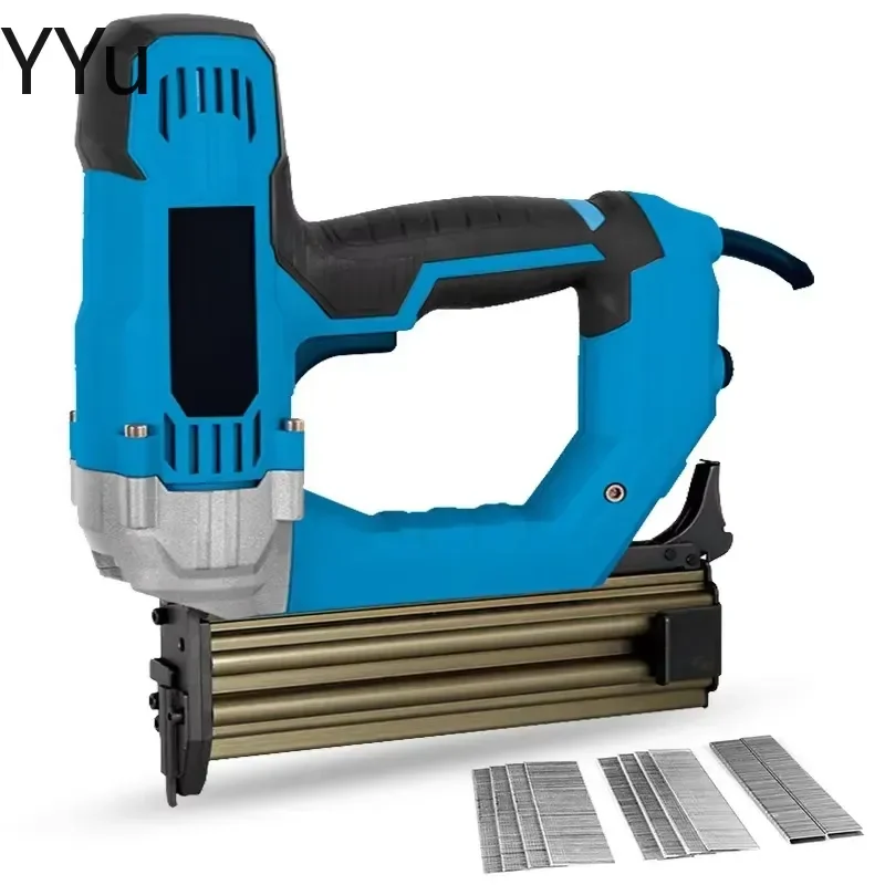 for F50 Portable Woodworking Nail Gun Handheld Pneumatic Nailer with Safety Switch for Wooden Material Installation Fixing
