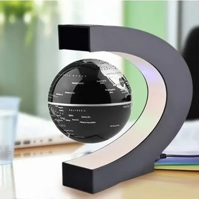 

Magnetic Levitating Floating Globe with LED Light C Shape Base Anti Gravity World Map Birthday Gift Men Father Kid Teacher