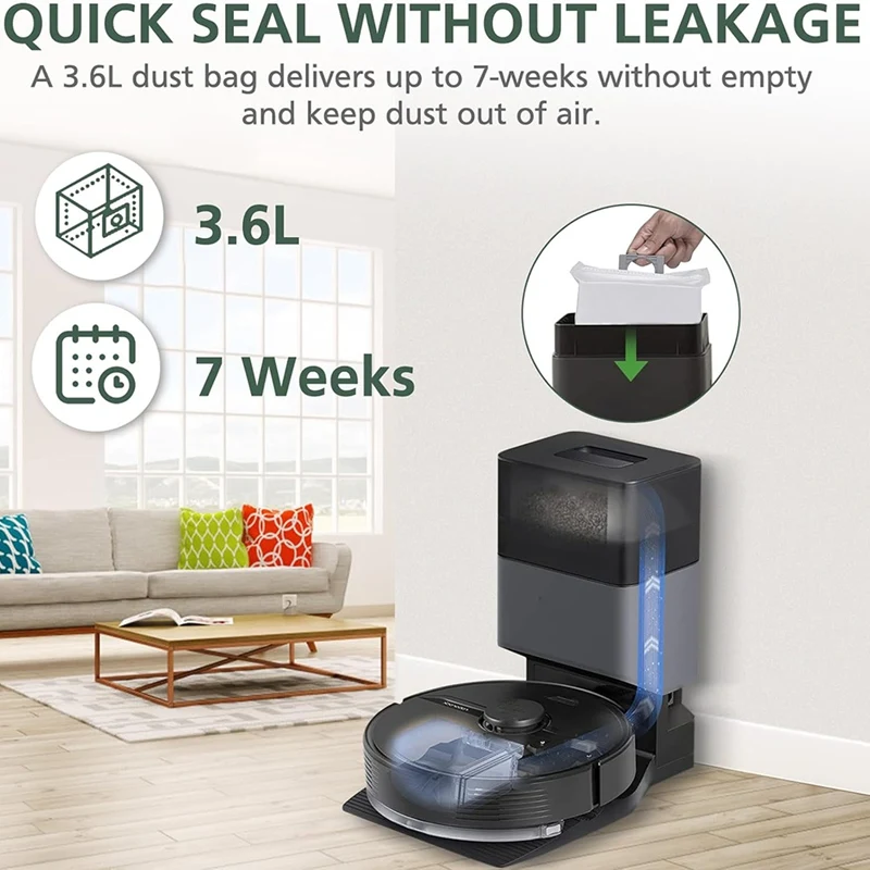 Worki na kurz A86I-20 kompatybilne z Roborock S7 Maxv Ultra, S7 Max Ultra, Q5+, Q5 Pro+, Q7+ Max+, Q8 Max+, S8+, S8 Pro Ultra