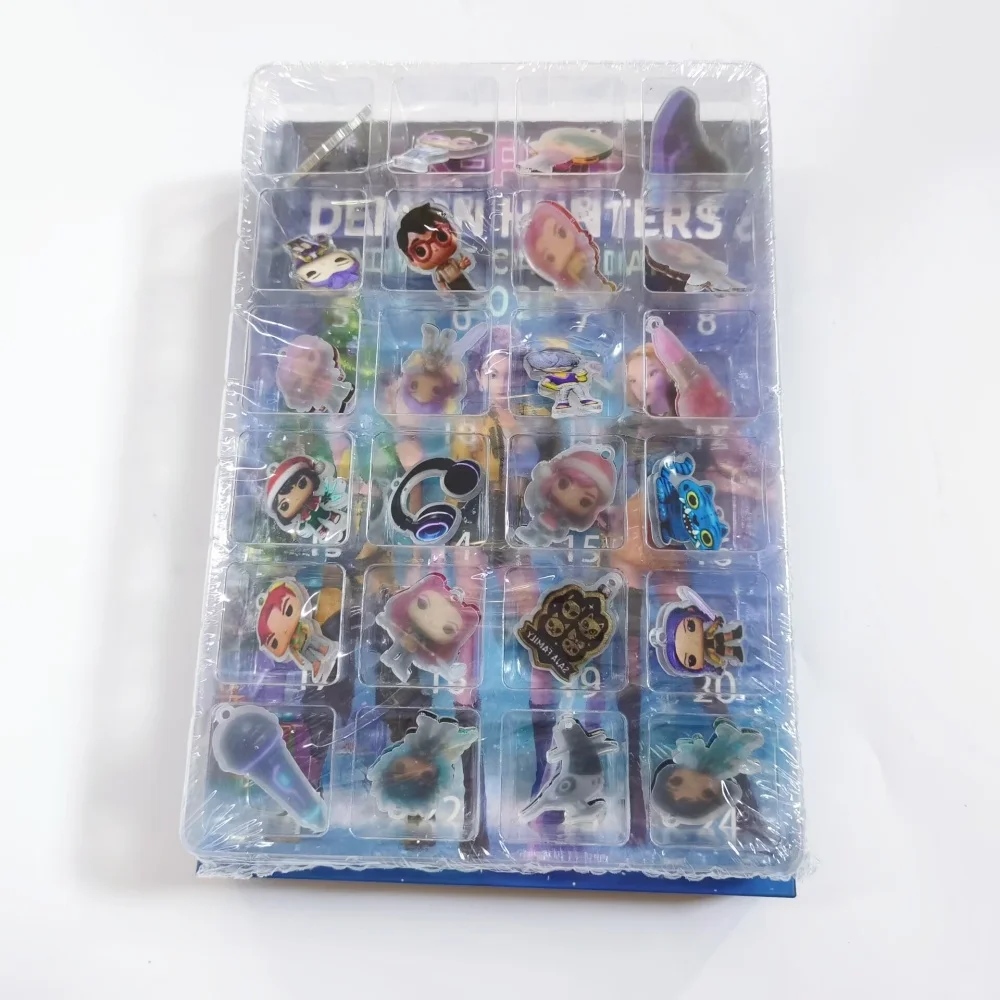 HOT 2025 Christmas Countdown Calendar Blind Box Huntrix SAJA Boys Derpy 24pcs Backpack Car Keychain Acrylic Pendant Girl Gifts