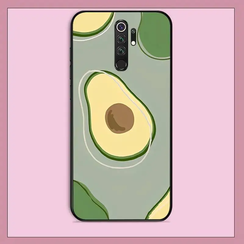 Cartoon Cute Avocado Phone Case for Redmi Note 8 7 9 4 6 pro max T X 5A 3 10 lite pro