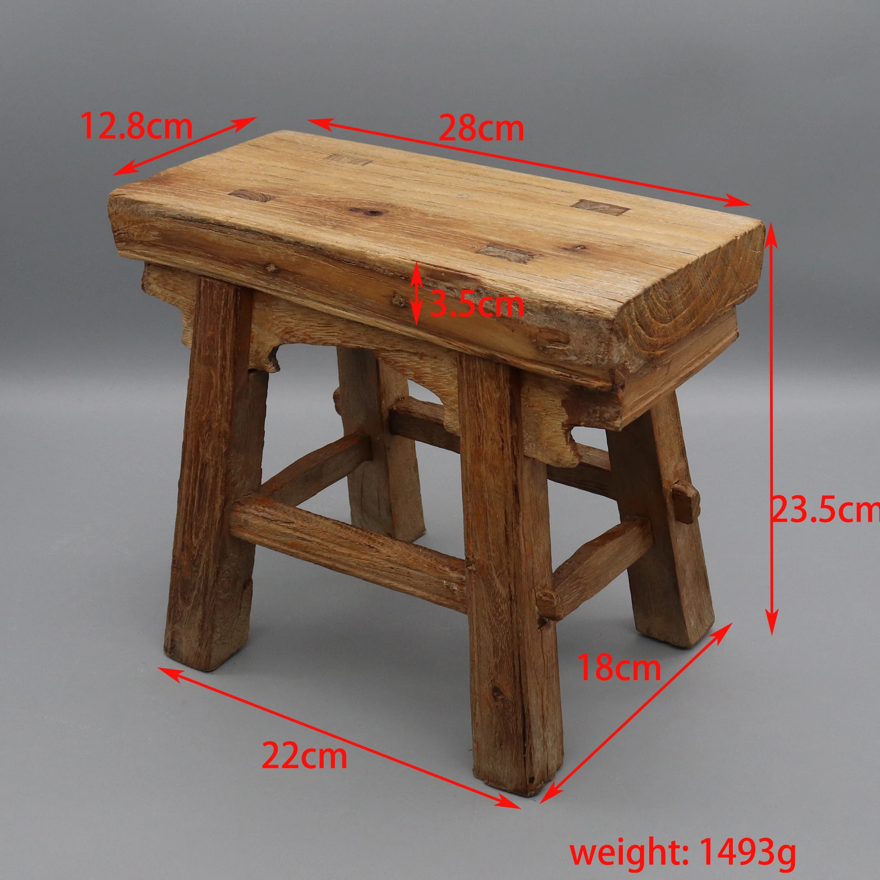 Old Wooden Stool, Ming Style, Small Side Table