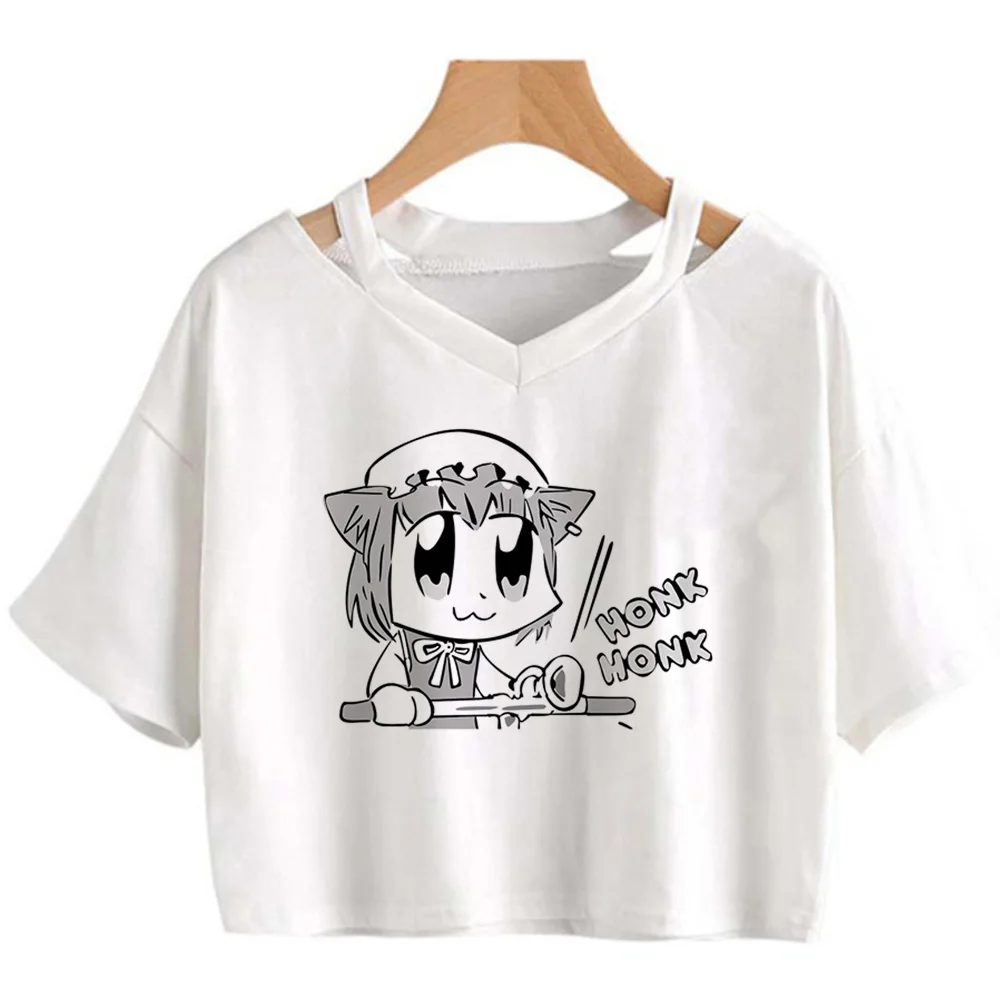 Touhou graphic  goth yk2 crop top girl fairycore Harajuku yk2 Kawaii clothing tshirt