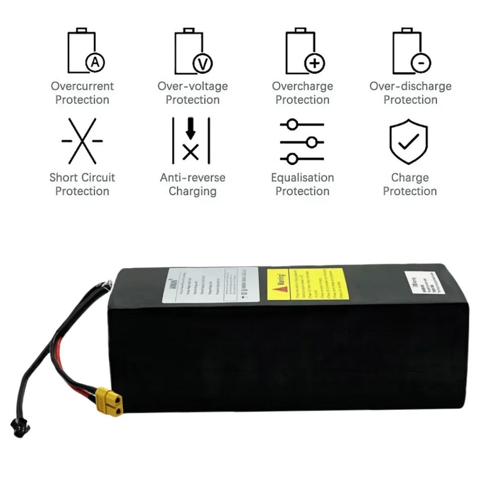 Batterie Rechargeable/Lithium-Ion 13S3P 48V 10500mAh 18650, adaptée à la batterie de vélo Kugoo V1 avec BMS